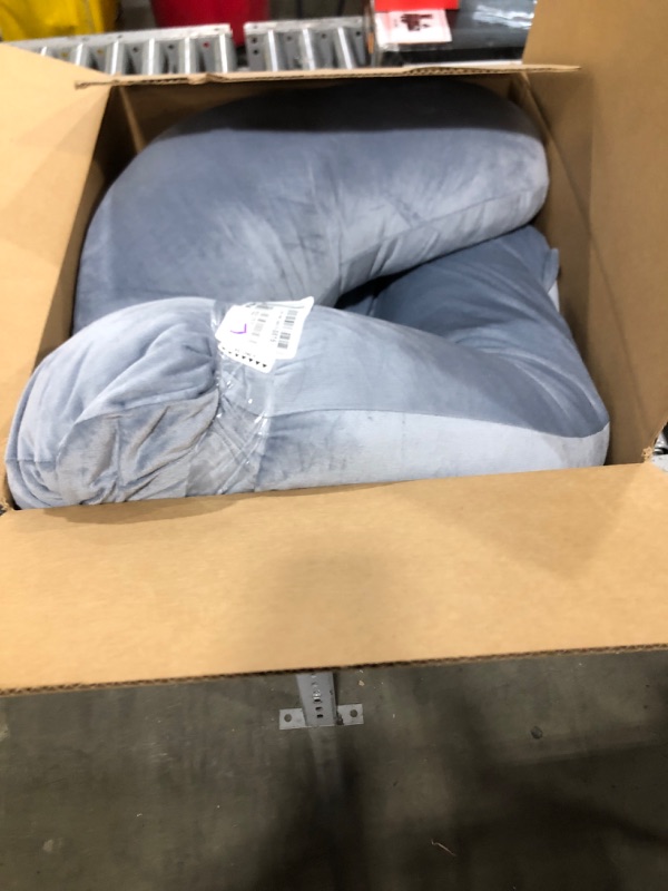 Photo 1 of MOON PARK Pregnancy Pillows for Sleeping - U Shaped Full Body Maternity Pillow with Removable Cover - Support for Back, Legs, Belly, HIPS - 57 Inch Pregnancy Pillow for Women - Grey