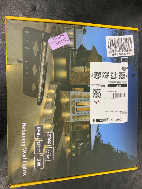 Photo 1 of Teekuv 8 Pack 12 Inch LED Hardscape Lighting, 3W Retaining Wall Lights IP65 Waterproof Paver Lights, 12V AC/DC Low Voltage Outdoor Light, Soft White 2700K Landscape Wall Lights, 50,000 Hours Lifespan