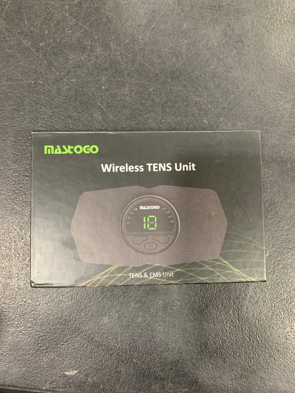 Photo 1 of MASTOGO Mini Tens Unit Muscle Stimulator - 8 Mode 19 Intensity with Screen Display Portable Mini Wireless TENS Unit - TENS Unit for Back, Sciatica, Shoulder Pain Relief