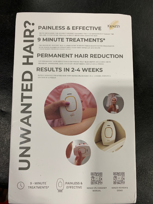 Photo 1 of Kenzzi IPL Hair Removal Handset for Women & Men: Pain-Free & Long-lasting Solution for Body & Face Hair Removal, An Alternative to Salon Laser Hair Removal Treatments, Permanent Results