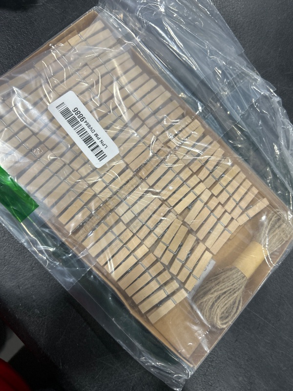 Photo 1 of 1.35 Inch Mini ClothesPins for Photo?100 Pcs? with 32 Feet Jute Twine?Mini Clothes Pins for Crafts,Wooden Small Clothes Pins for Pictures,Tiny Decorative Clothespins for Baby Shower(Natural Color)