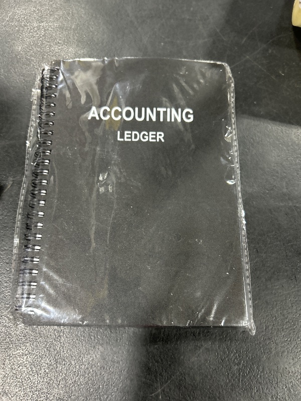 Photo 1 of Accounting Ledger Book A5 - Bank Accounting Log for Small Business Bookkeeping & Personal Use - Account Tracker Notebook Track Accounts, Deposit, Expense & Balance, 5.8 X 8.25 Inch, Black