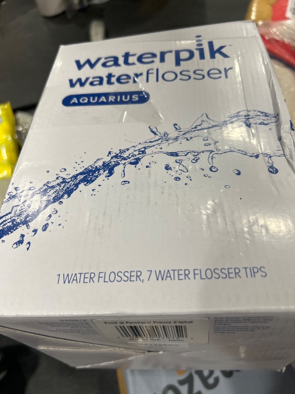 Photo 1 of Waterpik Aquarius Water Flosser Professional For Teeth, Gums, Braces, Dental Care, Electric Power With 10 Settings, 7 Tips For Multiple Users And Needs, ADA Accepted, White WP-660, Packaging May Vary