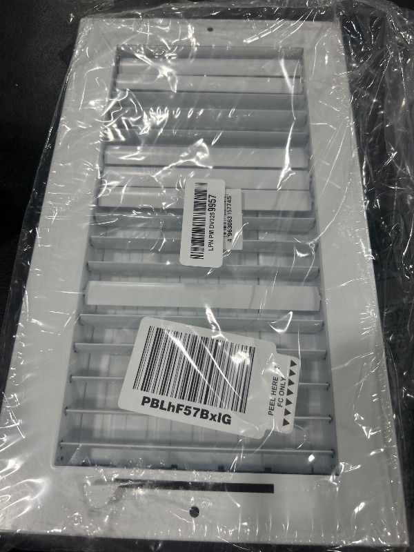 Photo 1 of 12" x 6" Adjustable Blade Sidewall Ceiling Register Vent Cover Diffuser Heavy Duty Stamped Steel (Listed Size is for Duct Opening or Inside Measurement, Outside Surface 13.8" x 8"))