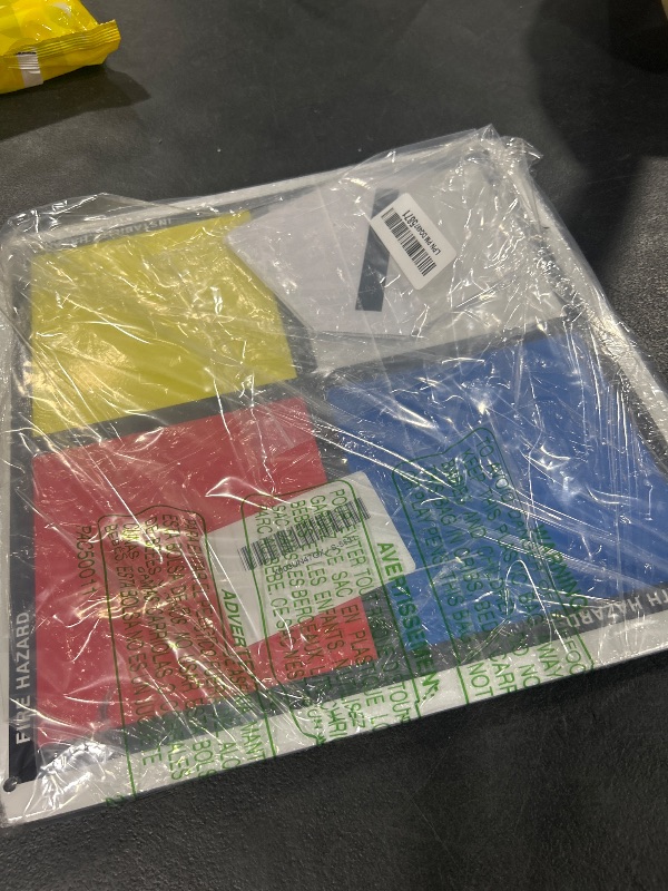 Photo 1 of SmartSign - S-5531 NFPA Sign Kit (Placard, Digits & Symbols) | 17" Tall (Tip-to-Tip) Diamond Aluminum