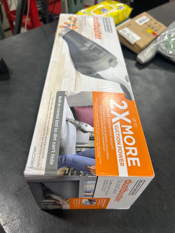 Photo 1 of BLACK+DECKER dustbuster QuickClean Cordless Handheld Vacuum (HNVC215B10)