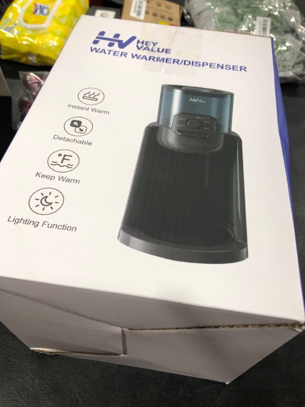 Photo 1 of Water Warmer, HEYVALUE Baby Bottle Warmer, Formula Maker with Night Light, 4 Temperature Control & 72H Keep Warm, Detachable Tank, Instantly Dispenses Warm Water, Feed Baby More Easier and Healthier