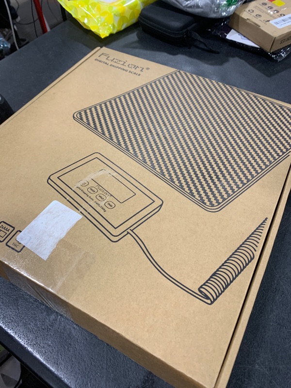 Photo 1 of Fuzion Digital Shipping Scale, 10g High Accuracy! 440lbs Postal Scale, Hold/Tare Function, Manual/Auto Off LCD Display, Lightweight Scale for Packages/Luggage/Home, Battery & AC Adapter Included