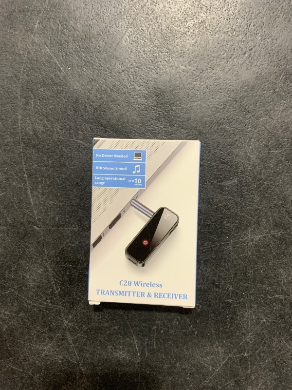Photo 1 of JXTZ Aux Bluetooth 5.0 Adapter for Car, 2 in 1 Wireless Bluetooth Transmitter and Receiver for Headphones Car Home Audio Speaker, Portable 3.5mm Wireless Audio Receiver, Hands-Free Call