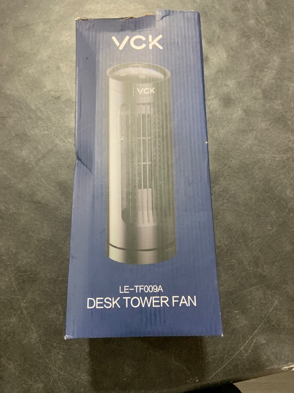 Photo 1 of VCK 13'' Tower Fan for Bedroom,27ft/s Velocity Quiet Floor Fan,90° Bladeless Fan for Indoors with 3 Speeds,3 Modes,Oscillating Fans for Indoors,Portable Desk Table Fans for Room, Home,Office