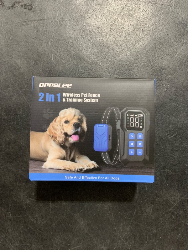 Photo 1 of CPPSLEE Wireless Fence for Dogs, Electric Dog Fence, Wireless Dog Fence, Electric Fence for Dogs, 2 in 1 Wireless Dog Fence System and with Waterproof Dog Training Collar