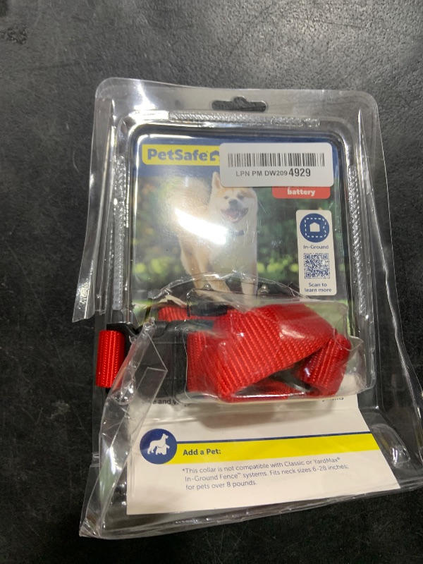 Photo 1 of PetSafe Stubborn Dog Fence Collar - Dog Electric Collar Waterproof Receiver, Battery Operated, In Ground Containment for Pets, from The Parent Company of Invisible Fence Brand