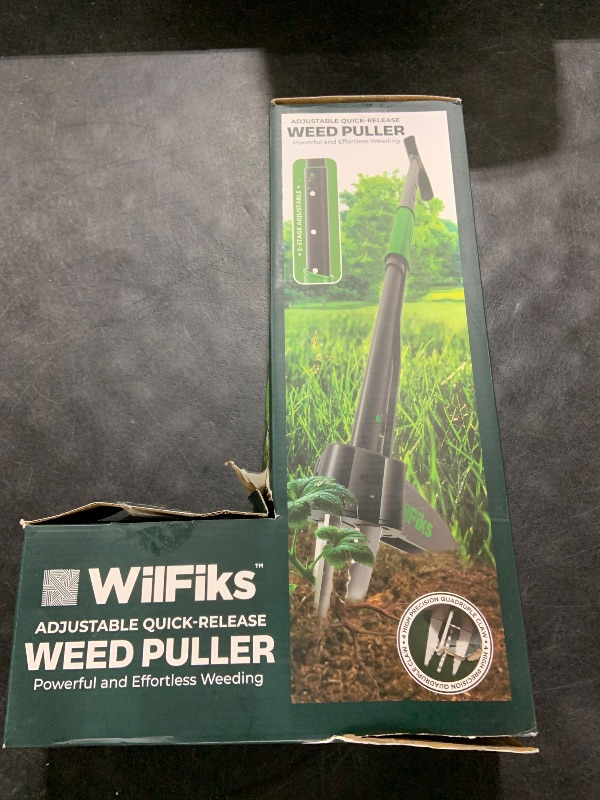 Photo 1 of Puller Tool with Long Adjustable Handle (36", 40", & 45"), Quick-Release Weed Ejector Mechanism, Lightweight Aluminum Stand-Up Heavy Duty Weed Remover, 4-Claw Head & Foot Pedal for Easy Weeding