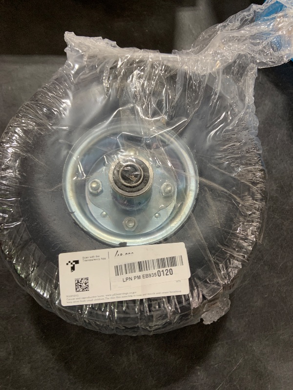 Photo 1 of AR-PRO (2-Pack) 10-Inch Solid Rubber Tire Wheels - Replacement 4.10/3.50-4" Flat Free Tire with 5/8" Bearings, 2.2" Offset Hub - Compatible with Hand Truck, Wheelbarrow, Dolly, Gorilla Carts