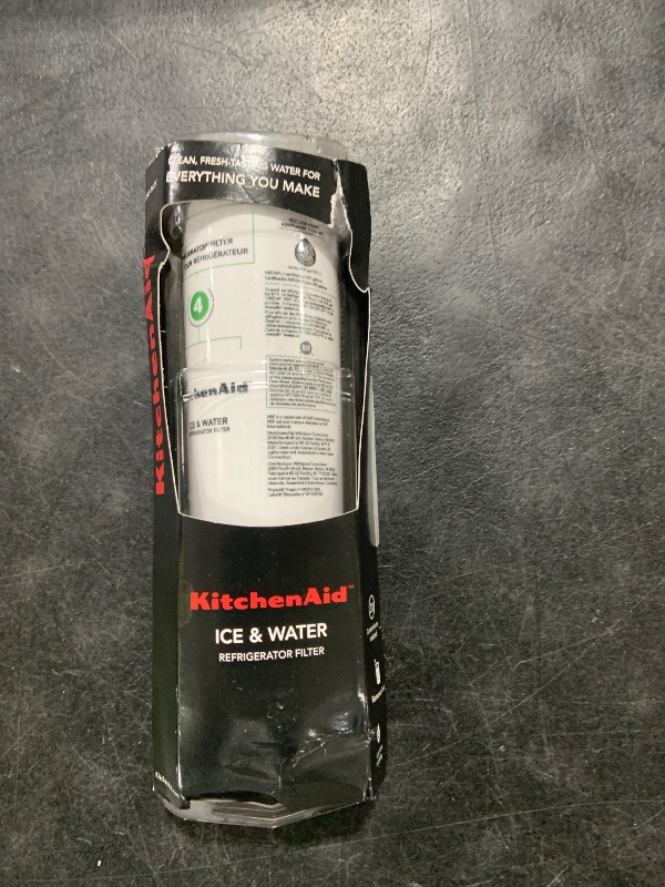 Photo 1 of KitchenAid Refrigerator Ice and Water Filter 4 - KAD4RXD1, Single-Pack, Green