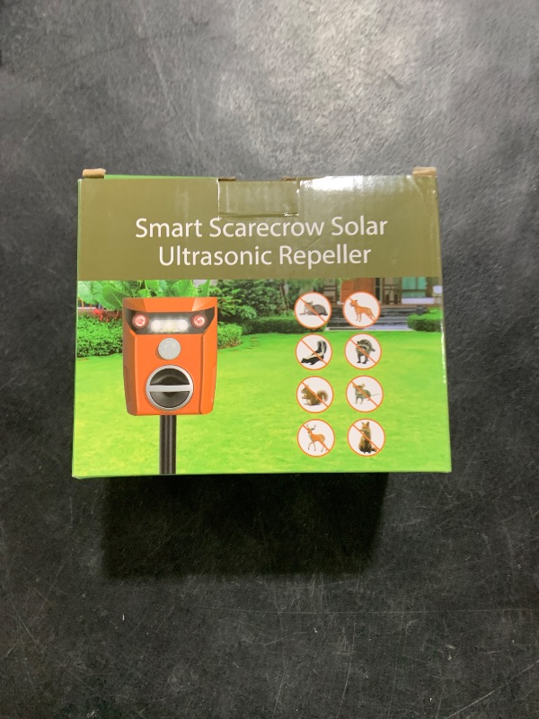 Photo 1 of Ultrasonic Animal Repeller Solar Powered Outdoor, 360° Ultrasonic Cat Repeller with LED Flashing Light, Waterproof Deer Repellent Devices for Repelling Sankes, Raccoons, Cats, Dogs, Rabbits