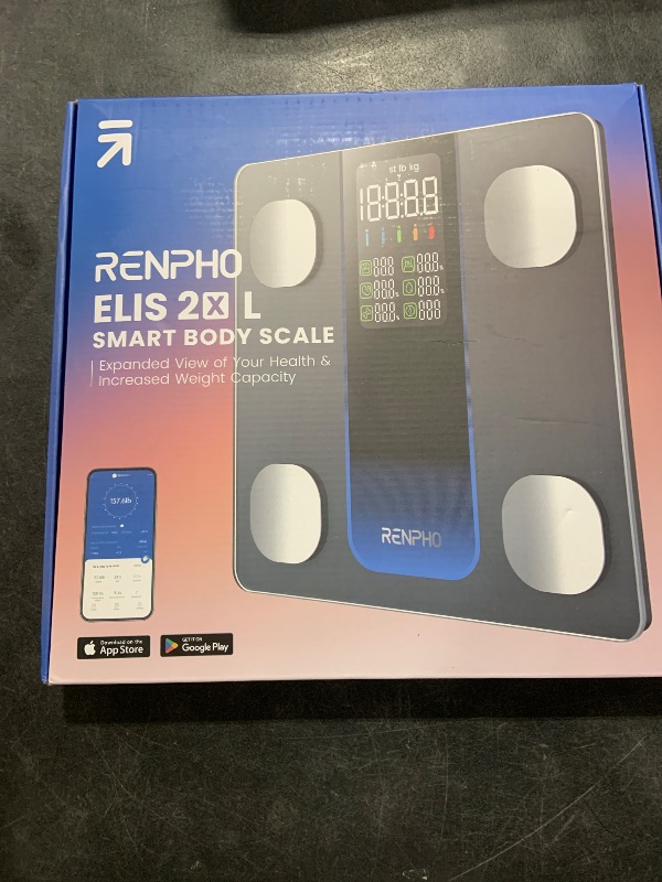 Photo 1 of RENPHO Smart Scale for Body Weight, FSA HSA Eligible, Weight Scale with 7-in-1 Large Display for BMI, Body Fat, Muscle Mass, 13 Body Composition, High Accurate Bluetooth Scale, 500lbs, 11.8", Elis 2XL