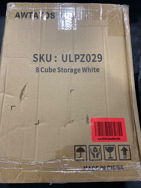 Photo 1 of AWTATOS Closet Organizer 8 Cube Storage Shelves Closet Clothes Organizers and Storage Stackable Cubby Shelving for Closet Bedroom Living Room Office White