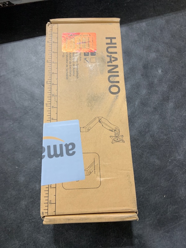 Photo 1 of HUANUO Single Monitor Mount, 13 to 32 Inch Gas Spring Monitor Arm, Adjustable Stand, Vesa Mount with Clamp and Grommet Base - Fits 4.4 to 19.8lbs LCD Computer Monitors