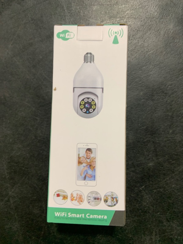 Photo 1 of WESECUU Light Bulb Security Camera -5G& 2.4GHz WiFi 2K Security Cameras Wireless Outdoor Motion Detection and Alarm,Two-Way Talk,Color Night Vision,Human Detection, Bulb Camera Compatible with Alexa