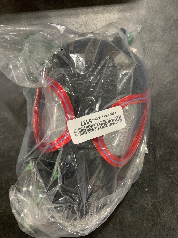 Photo 1 of Jefuzh SpiderHero Mask Moving Eyes, 2025 New Spiderman Mile Morales Hero Mask, Remote Control Full Face Adult/Kids Cosplay easter gifts