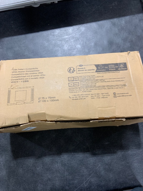 Photo 1 of HUANUO Dual Monitor Stand - Full Adjustable Monitor Desk Mount Swivel Vesa Bracket with C Clamp, Grommet Mounting Base for 13 to 32 Inch Computer Screens - Each Arm Holds 4.4 to 19.8lbs