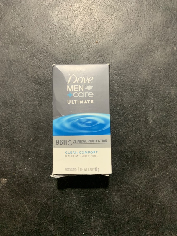 Photo 1 of DOVE MEN + CARE Clinical Protection Antiperspirant Clean Comfort Stick for Men 96-Hour Sweat and Odor Protection Clinical Strength Antiperspirant with 1/4 Moisturizing Cream 1.7 oz
