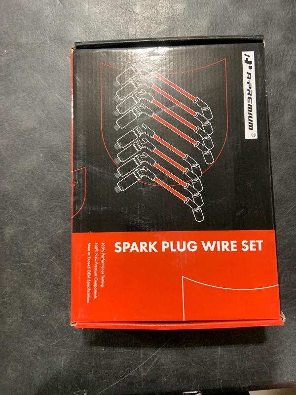 Photo 1 of A-Premium High Heat Spark Plug Ignition Wires Set of 8 Compatible with Chevrolet Chevy GMC Silverado Suburban Sierra Tahoe Yukon - V8 Engine