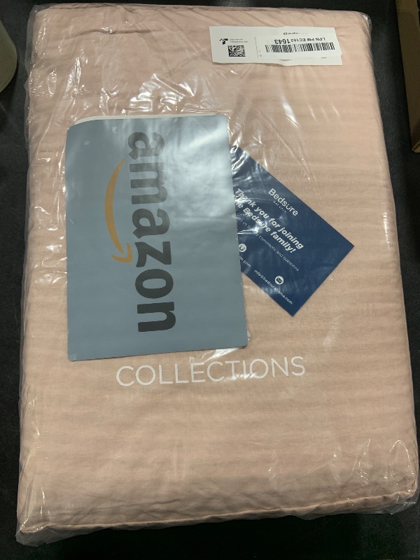 Photo 1 of Bedsure Cotton Duvet Cover Queen - 100% Cotton Waffle Weave Pink Duvet Cover Queen Size, GentleSoft™ and Breathable Bedding Set for All Season, 3 Pieces, 90"x90"