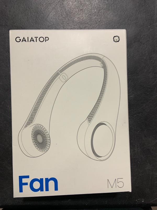 Photo 1 of Gaiatop Portable Neck Fan, 360° Cooling, 72 Air Outlet, Lightweight Hands Free 3 Speeds 4000mAh USB Rechargeable Mini Personal Bladeless Fans, Wearable Birthday Gift for Men Women White