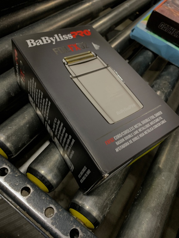 Photo 1 of BaBylissPRO Barberology Double Foil Shaver, FXFS2 SILVERFX Professional Electric Shaver