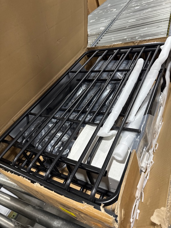 Photo 1 of MeeFar Roof Rack Carrier Basket Universal Rooftop 65" X 39" X 6" Large Size Roof Rack + Waterproof Bag 20 Cubic Feet (51" 40" 17"), and Cargo Net with Attachment Hooks, Ratchet Straps