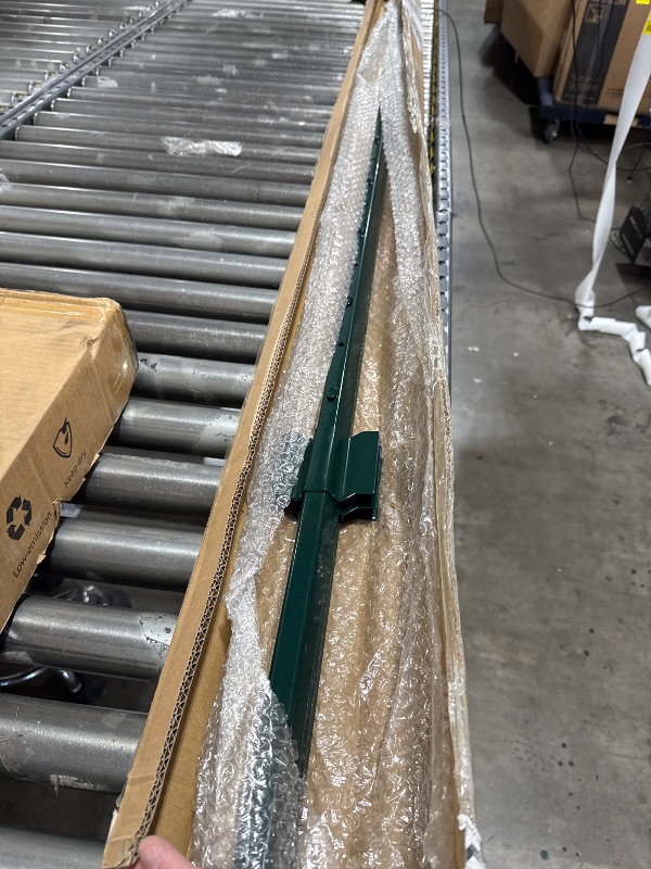 Photo 1 of Metal Fence Stakes - 3-4-5-7 Feet Sturdy Duty T-Posts with No-Dig Pointed Bottom, Heavy Duty Garden U Posts for Durability and Security, Corner Anchors for Yards, Patios, Farms