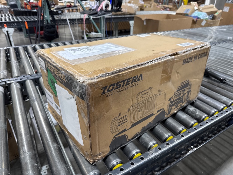 Photo 1 of ZOSTERA 13500LB Winch Waterproof Electric Black Synthetic Rope 12V Winch, with 2 Wireless Remotes & Wired Manual Switch,with Handle Extension Cable, Hawse Fairlead and Hook