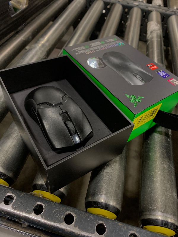 Photo 1 of Razer DeathAdder V3 Pro Wireless Gaming Mouse + Hyperpolling Wireless Dongle: 63g Ultra Lightweight - Focus Pro 30K Optical Sensor - Optical Switches Gen-3-5 Programmable Buttons - Black