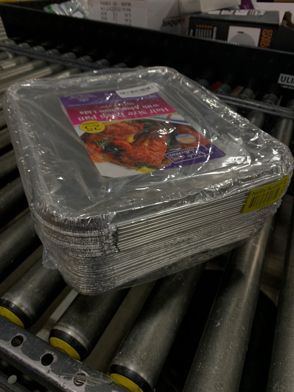 Photo 1 of Nicole Home Collection Aluminum Pans With Lids Half Size 9x13 Extra Heavy Duty, Disposable Foil Pans For Baking (25 Sets)