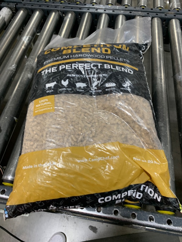 Photo 1 of Camp Chef Competition Blend BBQ Pellets, Hardwood Pellets for Grill, Smoke, Bake, Roast, Braise and BBQ, 20 lb. Bag