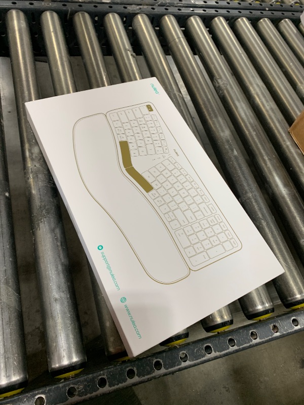 Photo 1 of Nulea Wireless Ergonomic Keyboard, Split Keyboard with Cushioned Wrist Rest, Bluetooth and USB Connectivity, USB-C Rechargeable, Compatible with Windows Mac