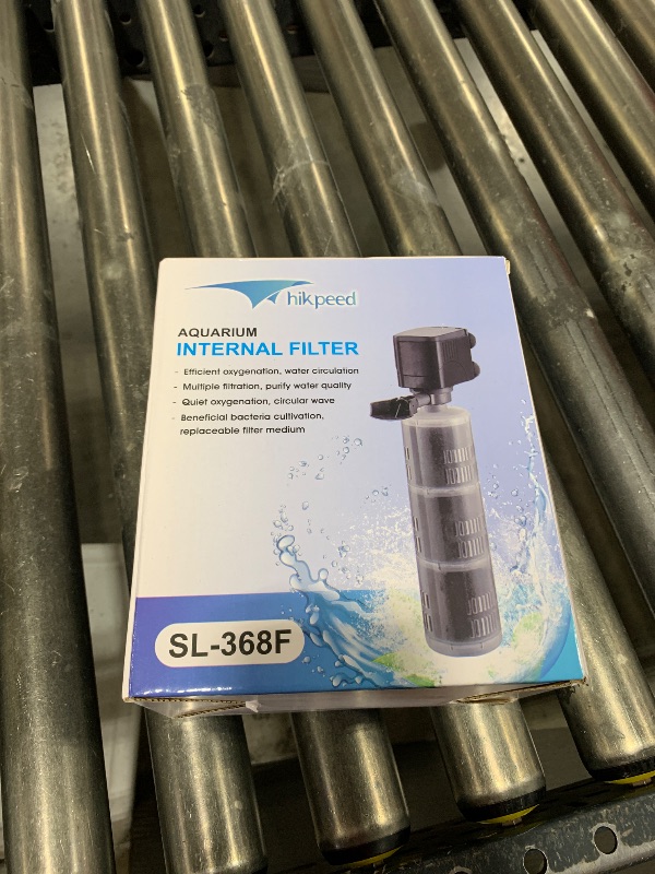 Photo 1 of HIKPEED Aquarium Filter Fish Tank Filter, Submersible Aquarium Filter - Aquarium Filter for 55 Gallon 75 Gallon Fish Tank, 40 to 150 Gallon, Internal Filter for Aquarium with 3 Stages Filter Media