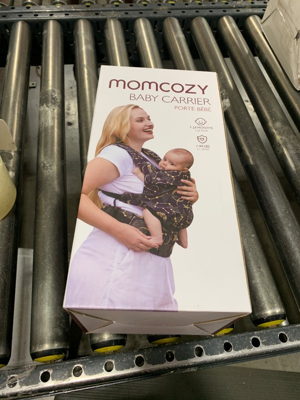 Photo 1 of Momcozy Baby Carrier - Ergonomic, Cozy and Lightweight Carrier for 7-44lbs, Effortless to Put On, Ideal for Hands-Free Parenting, Enhanced Lumbar Support, Purehug for Infant to Toddler, Black