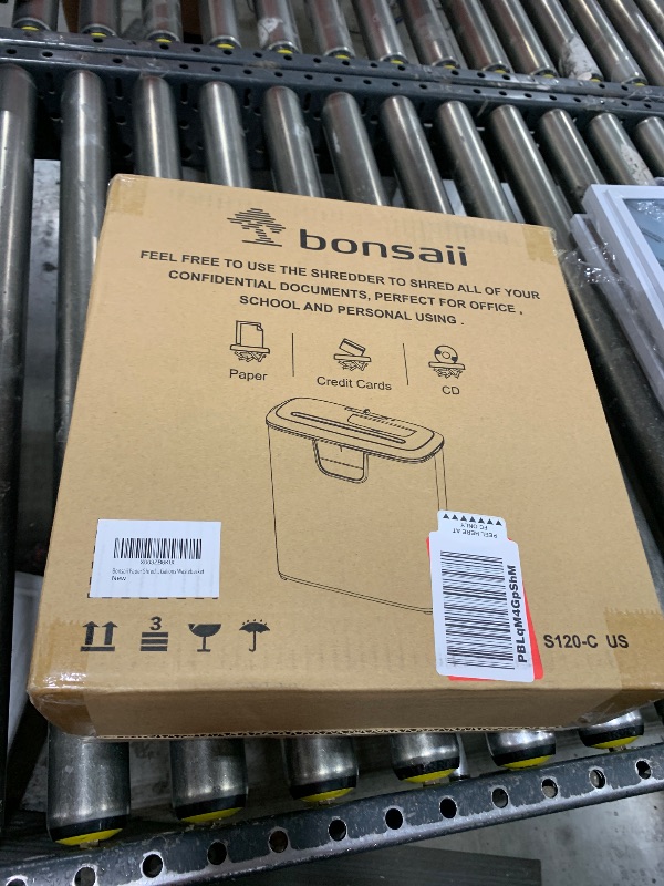 Photo 1 of Bonsaii Paper Shredder for Home Use, 8-Sheet StripCut Home Office Shredder, CD/Credit Card Shredder Machine with Overheat Protection, 3.4 Gallons Wastebasket