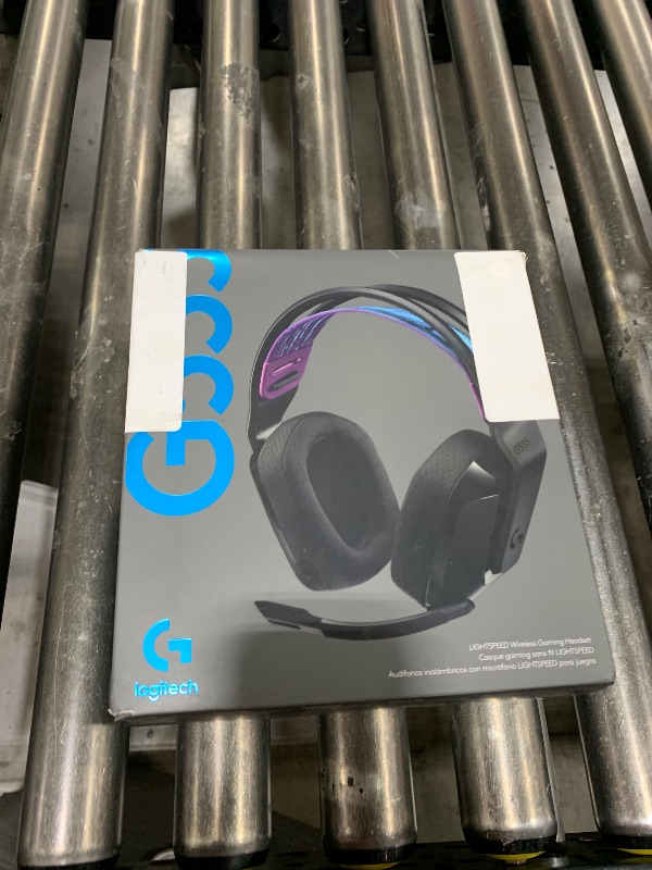 Photo 1 of Logitech G535 Lightspeed Wireless Gaming Headset - Lightweight on-ear headphones, flip to mute mic, stereo, compatible with PC, PS4, PS5, USB rechargeable - Black