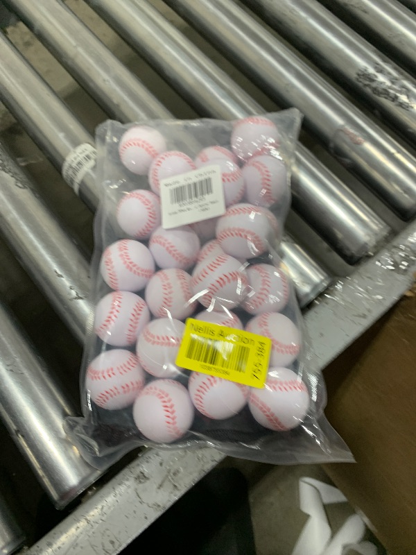 Photo 1 of Erinnmy 24Pack Mini Baseball,Small Foam Baseball Stress Ball,Mini Sports Stress Balls,1.6 Inch Mini Baseballs for Kids,Mini Foam Sports Ball,Sports Theme Party Favors School Carnival Reward