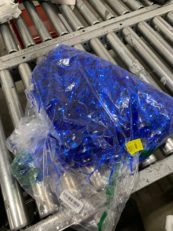 Photo 1 of DILIBRA 24Pcs Metallic Cheerleading Pom Poms, Cheerleaders Cheer Pompoms with Baton Handle, Cheering Squad Hand Flower for Adults Team Spirit Sports Game Dancing Party (Blue)