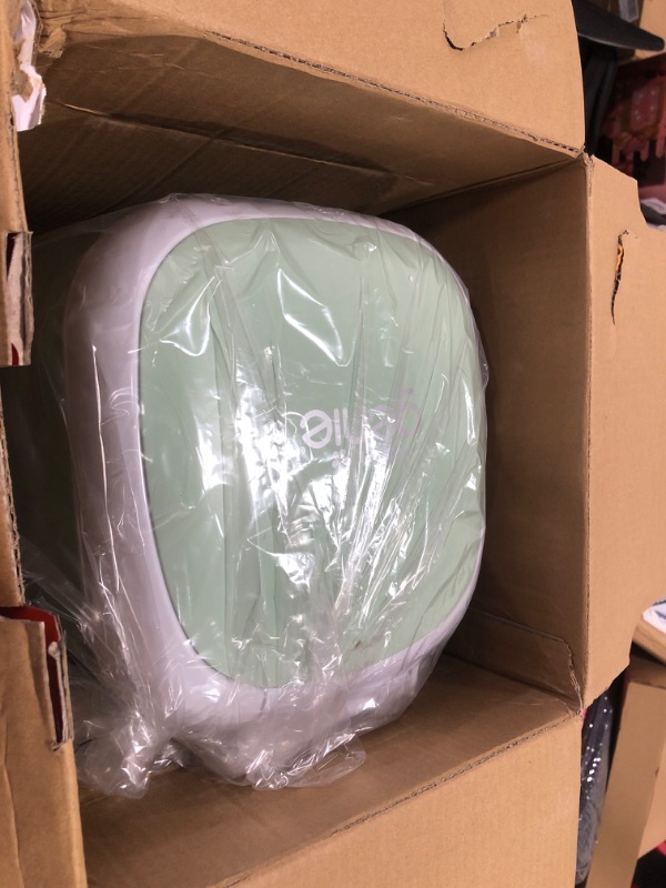 Photo 1 of Diaper Genie Select Pail (Green) is Made of Durable Stainless Steel and Includes 1 Starter Square Refill That can Hold up to 165 Newborn-Sized Diapers.
