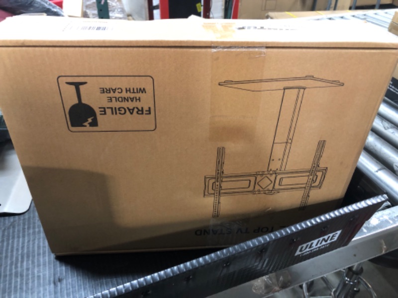 Photo 1 of MOUNTUP Universal TV Stand, Table Top TV Stands for 37 to 65, 70, 75 Inch Flat Screen TVs, Height Adjustable, Tilt, Swivel TV Mount with Tempered Glass Base Hold up to 88lbs, Max VESA 600x400mm MU0031