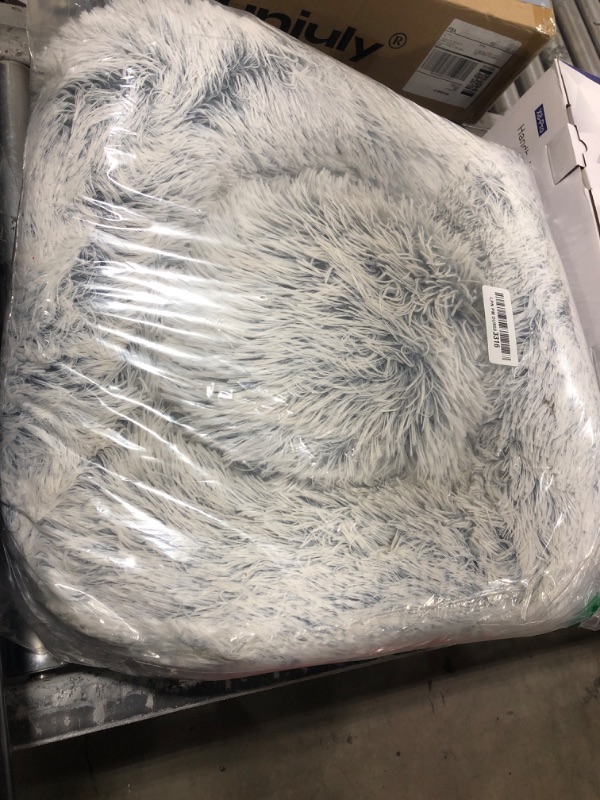 Photo 1 of JOLLYVOGUE Dog & Cat Bed, Calming Anti-Anxiety Pet Bed for Small Dogs, Fluffy Donut Cushion for Small and Medium Pets (24")