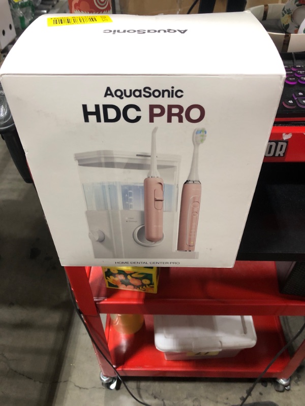 Photo 1 of Aquasonic Home Dental Center PRO – Brushing & Flossing Made Easy – Brush & Floss – Power Toothbrush & Water Flosser – Whiter Teeth & Healthier Gums