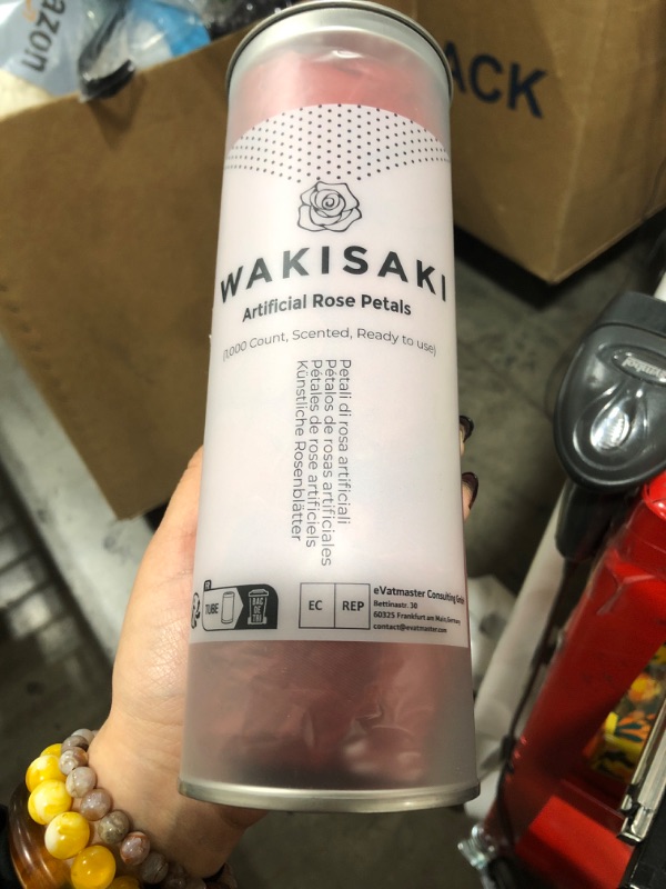 Photo 1 of (Pre-Separated, Scented) WAKISAKI Artificial Silk Rose Petals for Wedding Flower Petals for Romantic Special Night, for Proposal, Anniversary (1,000 PCS, Dark Red)