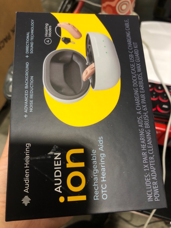 Photo 1 of Audien ION Wireless Rechargeable OTC Hearing Aid, Premium Comfort Design and Nearly Invisible